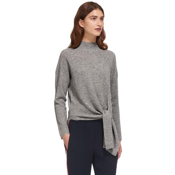 Whistles tie side rib wool sweater - Picture 1 of 8